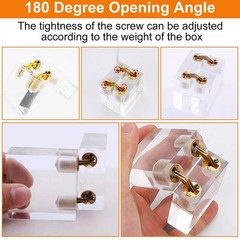 12mm Brass Barrel Hinges Cylindrical Hidden Cabinet Concealed 12 mm, 4PCS