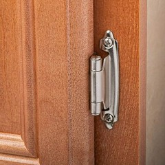 Kitchen Cabinet Hinges 3/8″ Inset Self Closing Face Mount Cupboard Door Hinges