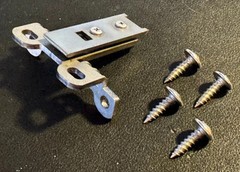 6x SOLID STEEL Grass Hinge #048 Base Plates + 1x 1006-30 Sprig Loaded Hinge
