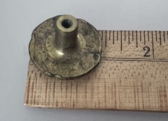 1 pc Vintage Amerock Provincial Ivory Gold 1″ Round Cabinet Knob BP592-BW