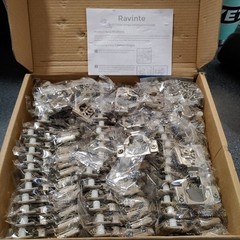 Ravinte 60 Pack 30 Pairs 3/4 inch Overlay Soft Close Hinges for Kitchen Cabinet