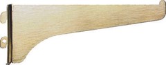 Knape & Vogt 180 BR 12 Shelf Bracket, 12 in L, Steel, Brass