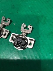 Lot of 2 MEPLA Hinge 698.256.53.00 Nickel w/510.356.00.32 Mounting Plate