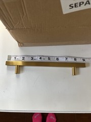 Goldentimehardware 25 Pack Gold Drawer Pulls 6 3/10 Inch Brushed Brass Handles.