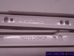 Qty = 17: Left and Right Drawer Slides White. See Description for Details