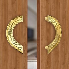 Premium Beautiful Round Shape Door Handle 8 Inches Pull Push Accesory Pack of 2