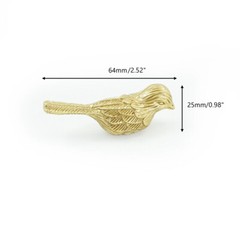 Solid Brass Bird Cabinet Knob Handles Drawer Pull Knobs Kitchen Pulls Knobs