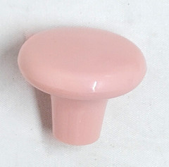 10- Pale Pink 1 .5 In Plastic Round Cabinet Knob–Belwith P843-PK