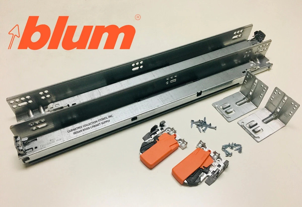 6 Blum TANDEM plus BLUMOTION 563H Soft Close 21″ Drawer Slide Kit – 563H5330B