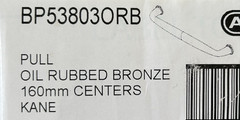 5 Amerock BP53803ORB Kane 6-5/16″ 160mm Centers Cabinet Pulls- Oil Rubbed Bronze