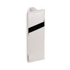 Large Square Modern Cabinet Pull, Polished Chrome, Schwinn Hardware Z005/32 mm