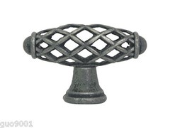 Antique Pewter Birdcage Kitchen Bathroom Cabinet Knobs Pulls 58mm