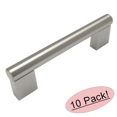 *10 Pack* Cosmas Cabinet Hardware Satin Nickel Contemporary Bar Pull #377-96SN