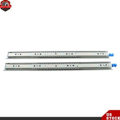 1 Pair 26 Inch Locking Drawer Slides Full Extension & Lock 250 lb Load Capacity