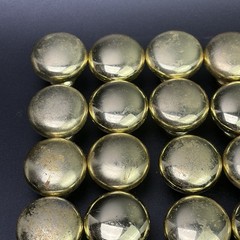 Solid Heavy Duty Brass 1.25 inch Gold Colonial Cabinet Knobs- Lot Of 38 Knobs