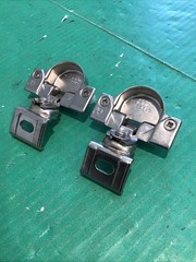 NOS Lot of 2 Grass 850 Nickel Hinge w/ 830-50 1-1/2″ OL mounting plate