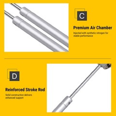 2PCS Cabinet Door Lift Up Support Hydraulic Gas Spring Lid Flap Strut Support