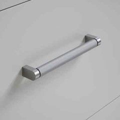 Sumner Street Home Hardware Kent knurled 7-in Center to Center Satin Nickel Pull