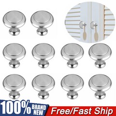 10 PCS Stainless Steel Cabinet Knobs Drawer Pulls Door Handles Kitchen Hardware