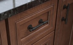 3 Franklin Brass Bar Adjusta-Pull 1-3/8-in To 4-in Center to Center Matte Black