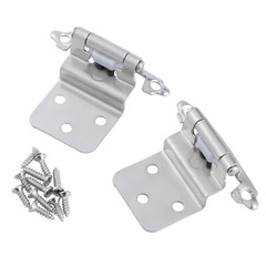 Kitchen Cabinet Hinges 3/8″ Inset Self Closing Face Mount Cupboard Door Hinges