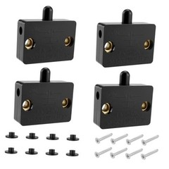 4 Pcs Cabinet Door Lamp Switch | On Off Closet Light Switches for Black