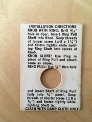 Vintage 3 in 1 Zinc Alloy Die Cast Gold Knob Ring for Cabinet Cupboard