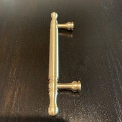 6″ Cabinet Handles Brass Gold Drawer Pulls 3-3/4 Inch Hole Center