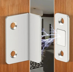 2pcs Magnetic Door Catch Latch Invisible Drill-Free Strong Adhesion for Doors