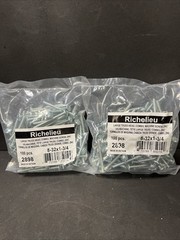 Richelieu 8-32×1–3/4 #2898 Truss Head Screws Zinc 100pcs. New! 2 Packs