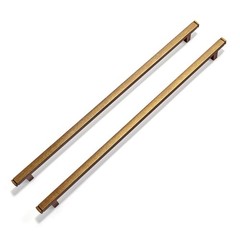 6-Pack Vintage Brass Drawer Handles 12-3/5 in（320mm） Hole Centers Straight Ba…