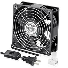 EC Axial Fan AC 110v 120v 220v 240v Ball Bearing High Airflow for 120mm x 38mm