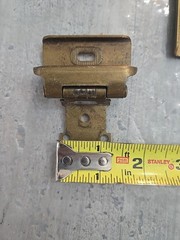 2 Vintage Amerock Overlay Self-Closing Cabinet Hinges 7541