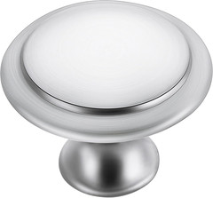 30 Pack Brushed Nickel Kitchen Cabinet Knobs 1-1/6 Inch round Drawer