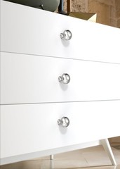 10 PCS 11/5 Inch 30mm Brushed Satin Nickel Knurled Cabinet Knobs Single Hole