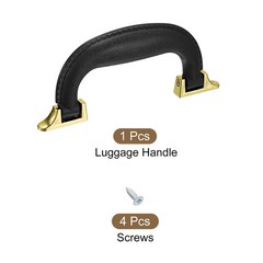 155mm Luggage Handles Pull Handle Suitcase Case Replacement Handles Black