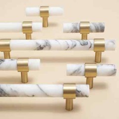 Marble Kitchen Cabinet Pull Dresser Drawer Pulls Knob Closet Handle N212