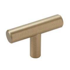 Bar Pulls 1-15/16 In. (49Mm) Modern Golden Champagne Bar Cabinet Knob (10-Pack)