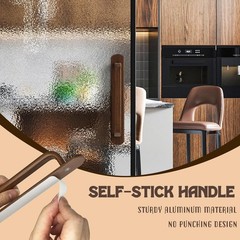 Stick On Cabinet Handles Metal Peel and Stick Cabinet Handles Walnut Wood Lik…