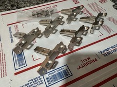 ( 6 Ea) Grass Cabinet Hinge Slide-On Face Frame Mounting Base Plates 1000 Series