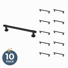 Francisco Cabinet Handles Matte Black 10-Pack