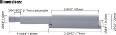 Push to Open Door Latch Magnetic Touch Latches for Cabinet Drawer (Pack of 4)