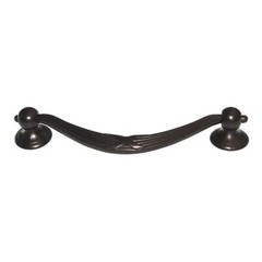 Top Knobs Edwardian Ribbon & Reed Pull 5″ (128mm) Ctr Oil-Rubbed Bronze M934