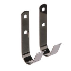 Boat Hook Holders, Polished Stainless Steel, Holds 1-1/2 in. Diameter Poles