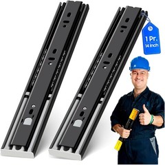 YENUO Push to Open Drawer Slides Full Extension 100lb Pair