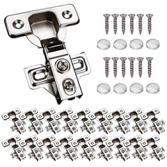 KONIGEEHRE 20 Pack Soft Close Cabinet Door Hinges for 1/2 Partial Overlay Cupboa
