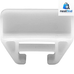 R 7221 21/32 In. x 1-1/8 In., White Drawer Guide Kit 2 Pack