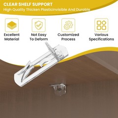 20 PCS Transparent Shelf Support Column Pin SelfLocking 6mm 3/4 Inch Shelf