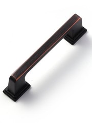 10 PCS Oil Rubbed Bronze Pulls Square 3 Inch 76mm Hole Center Cabinet