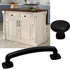 Farmhouse Knob Handle Pull Kitchen/Bath Cabinet Hardware Matte Black